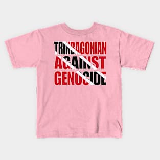 Trinbagonian Against Genocide - Flag Colors - Back Kids T-Shirt